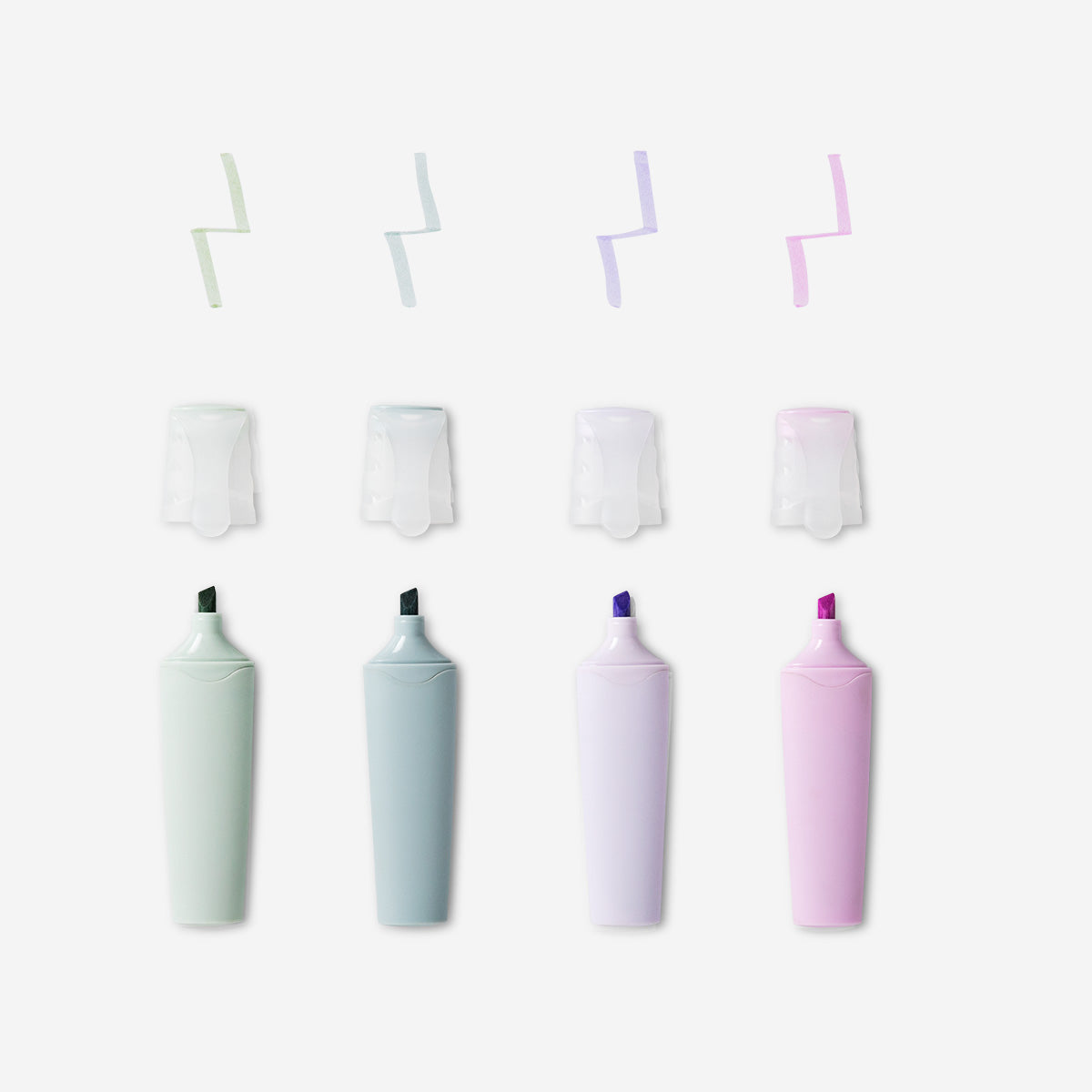 Flying Tiger Copenhagen Pastel Renkli 4'lü Fosforlu Kalem Seti