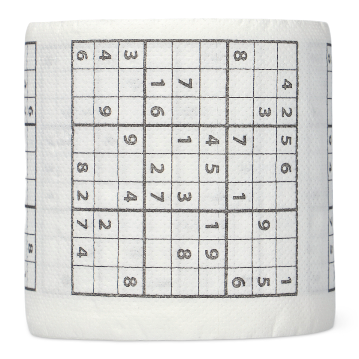 Flying Tiger Copenhagen Sudoku Desenli Beyaz Tuvalet Kağıdı