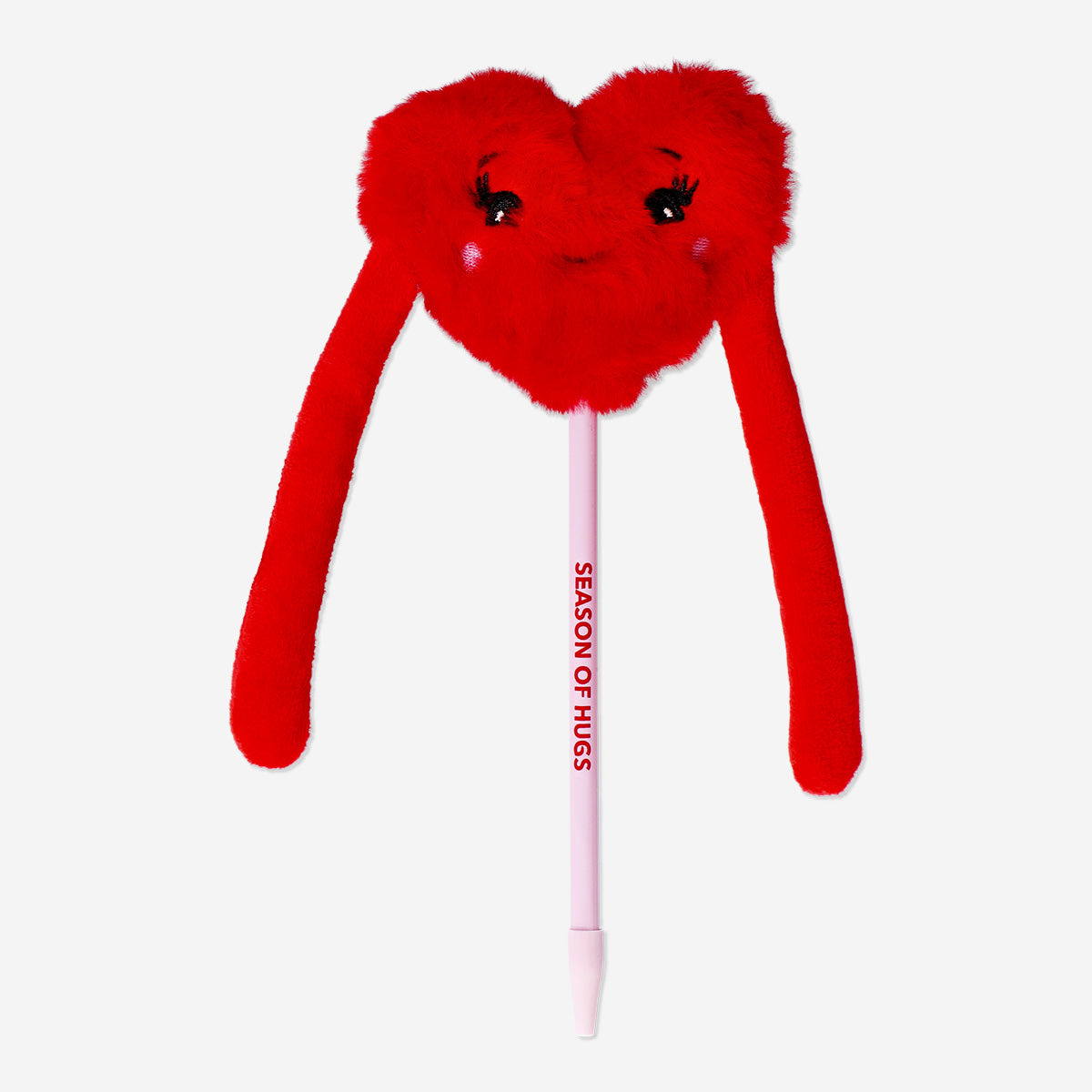 Flying Tiger Copenhagen Kırmızı Peluş Kalpli Tükenmez Kalem 23 cm