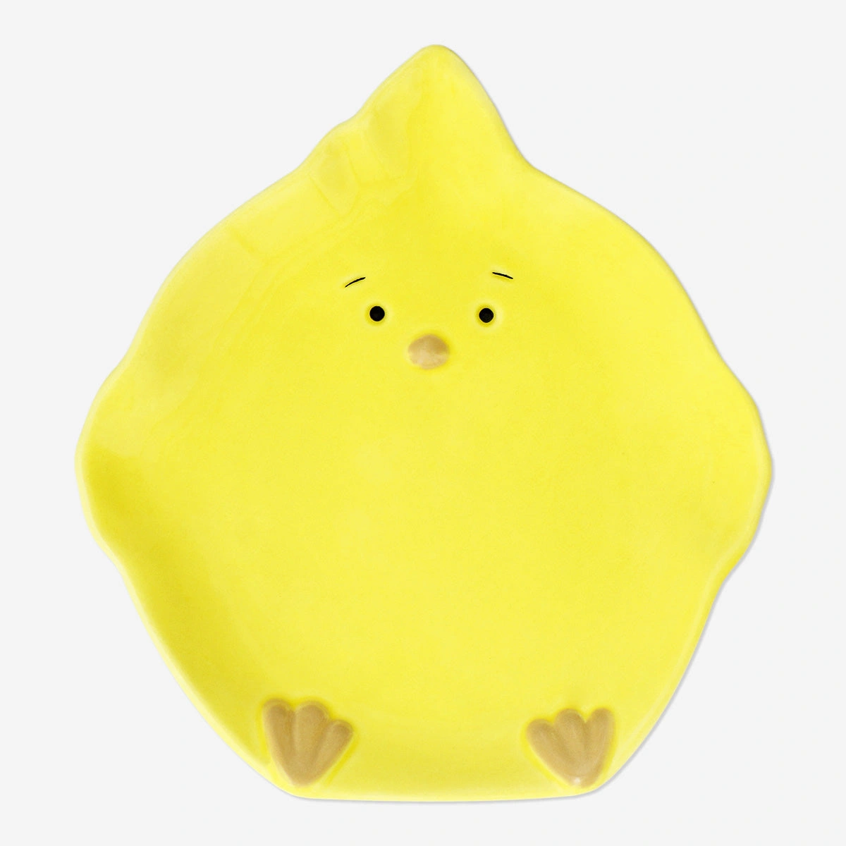 Flying Tiger Copenhagen Küçük Sarı Civciv Şeklinde Tabak 18 cm x 16,7 cm