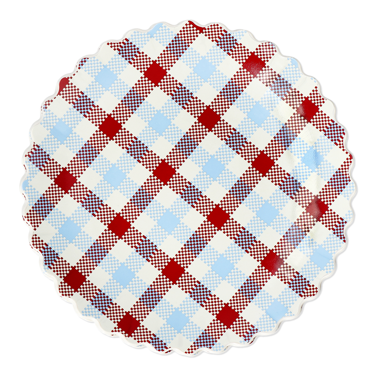 Flying Tiger Copenhagen 4'lü Kareli Plastik Tabak