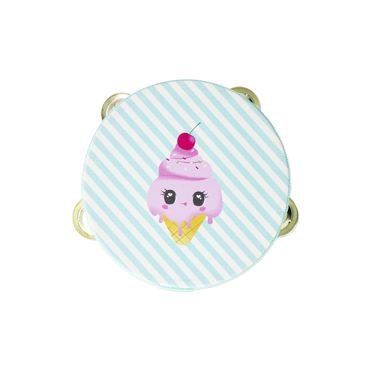 Flying Tiger Copenhagen Dondurma Desenli Çizgili Ahşap Tef