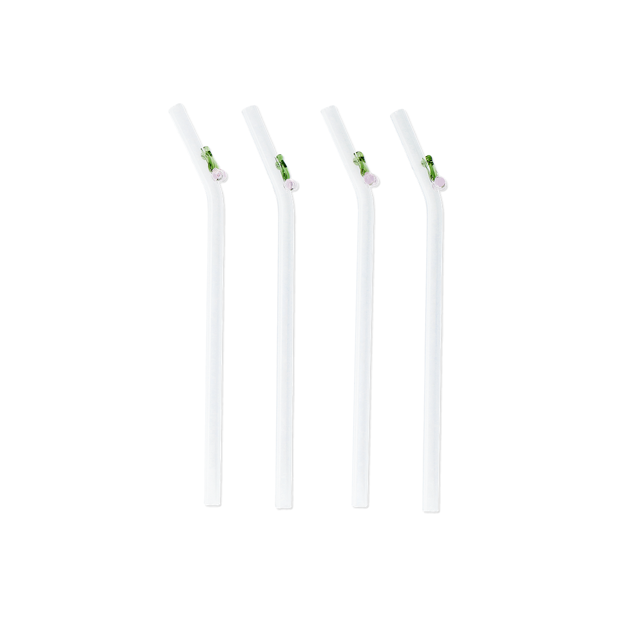 Flying Tiger Copenhagen 4'lü Kiraz Detaylı Cam Pipet