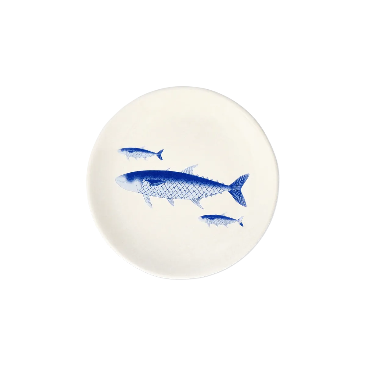 Flying Tiger Copenhagen Balık Desenli Beyaz Küçük Tabak