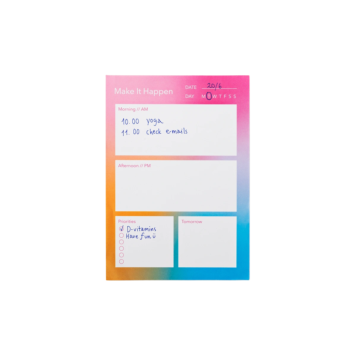 Flying Tiger Copenhagen Çok Renkli Planlayıcı Not Defteri