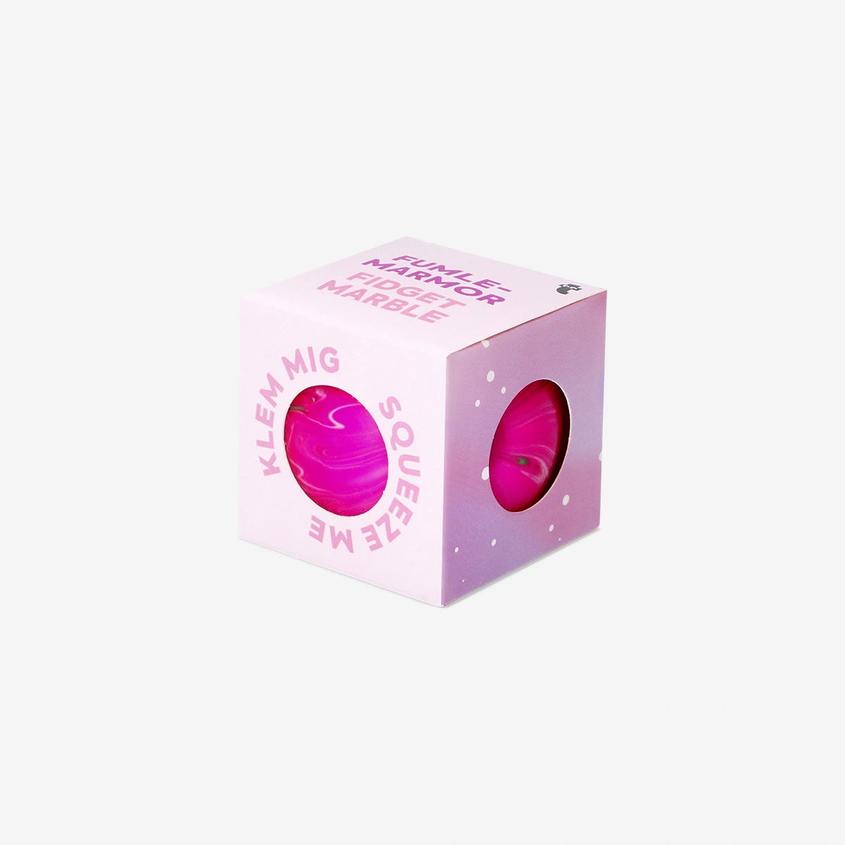 Flying Tiger Copenhagen Pembe Mermer Desenli Stres Topu