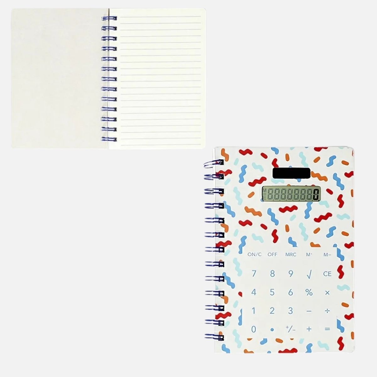 Flying Tiger Copenhagen Konfeti Desenli Hesap Makineli Spiralli Defter