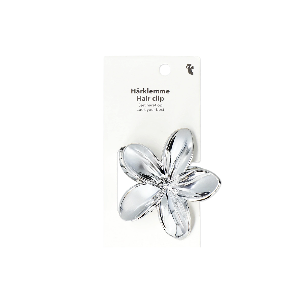 Flying Tiger Copenhagen Gümüş Çiçek Şeklinde Kıskaçlı Toka