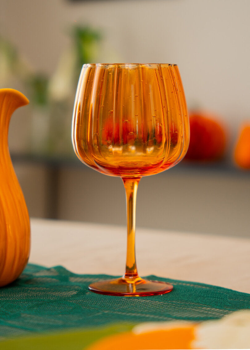 Flying Tiger Copenhagen Balkabağı Şeklinde Cam Kadeh 533 ml