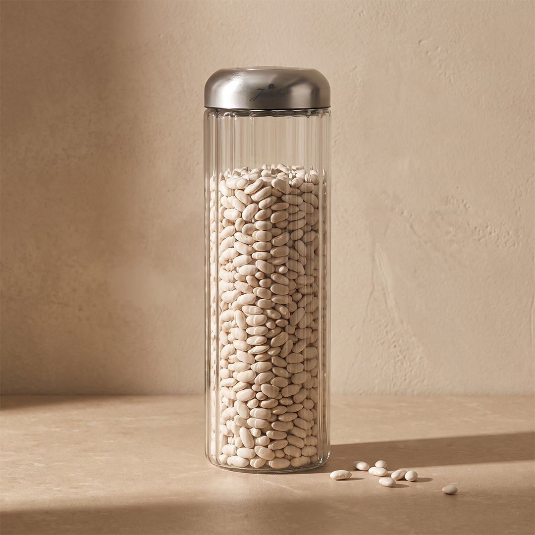 Jumbo New Glass Saklama Kabı 1850 ML