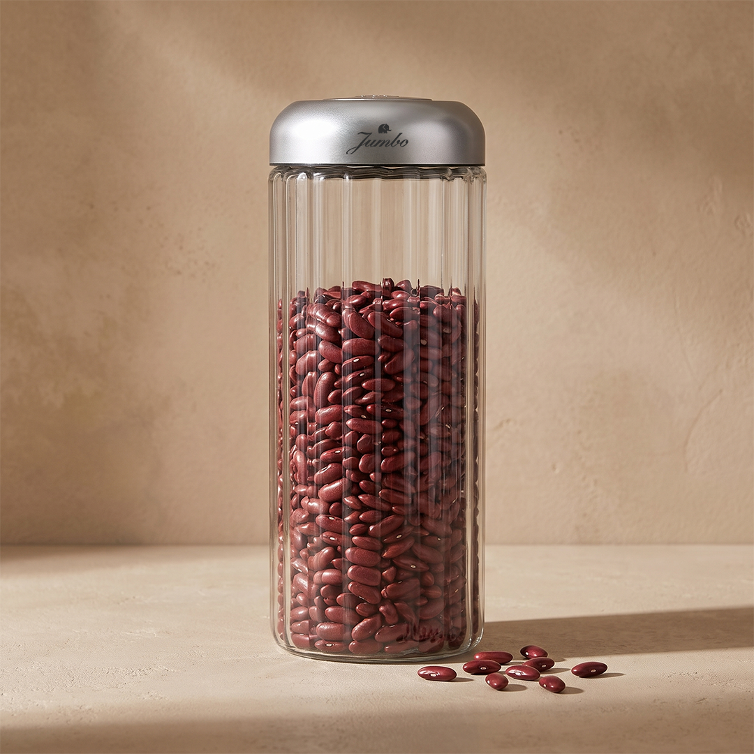 Jumbo New Glass Saklama Kabı 1500 ML
