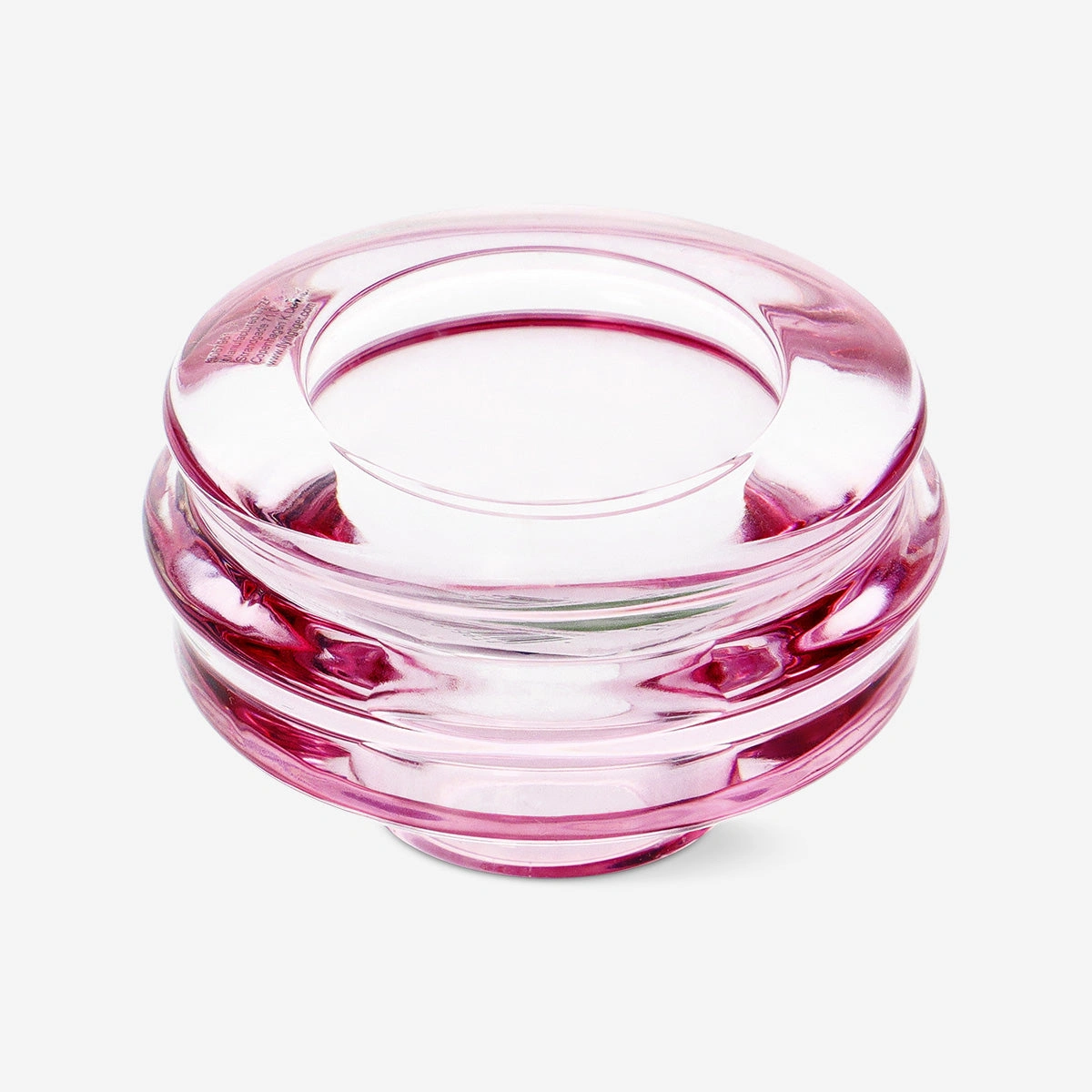 Flying Tiger Copenhagen Çift Taraflı Pembe Cam Mumluk