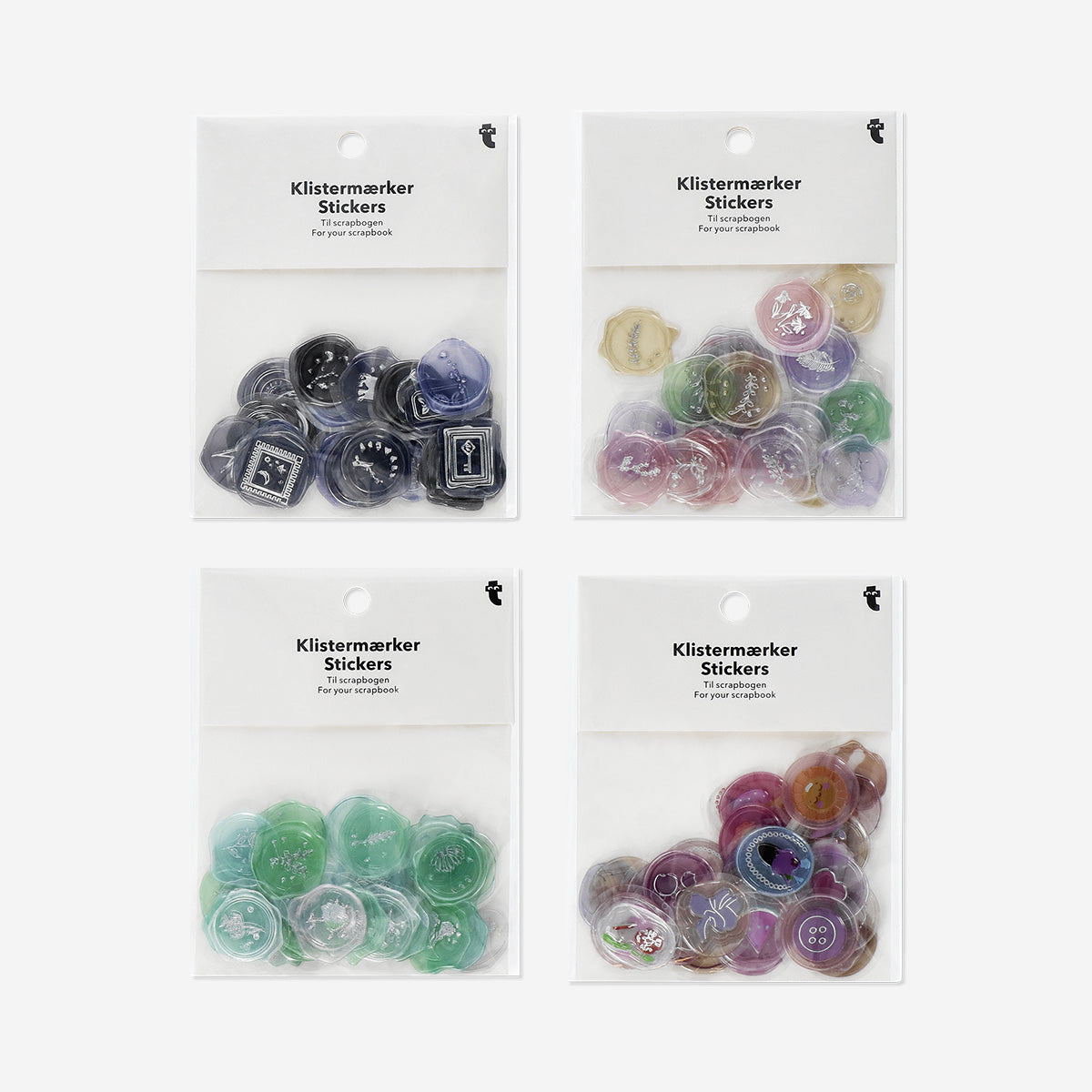 Flying Tiger Copenhagen Harfli Mühür Şeklinde Sticker Seti