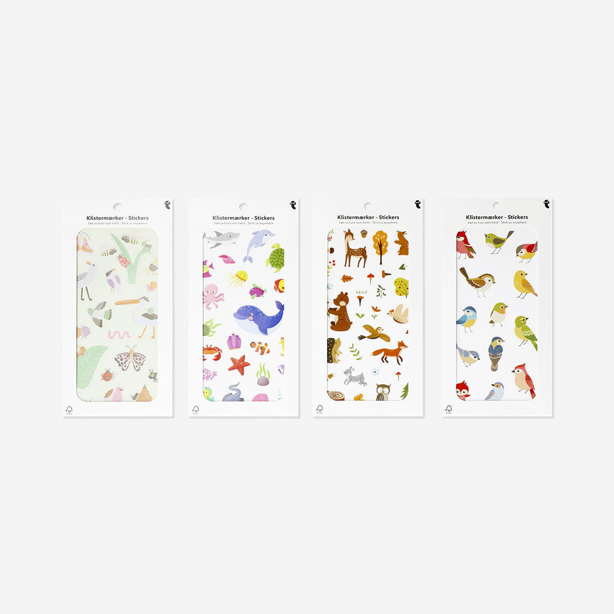 Flying Tiger Copenhagen Yaban Hayvanları Sticker Seti