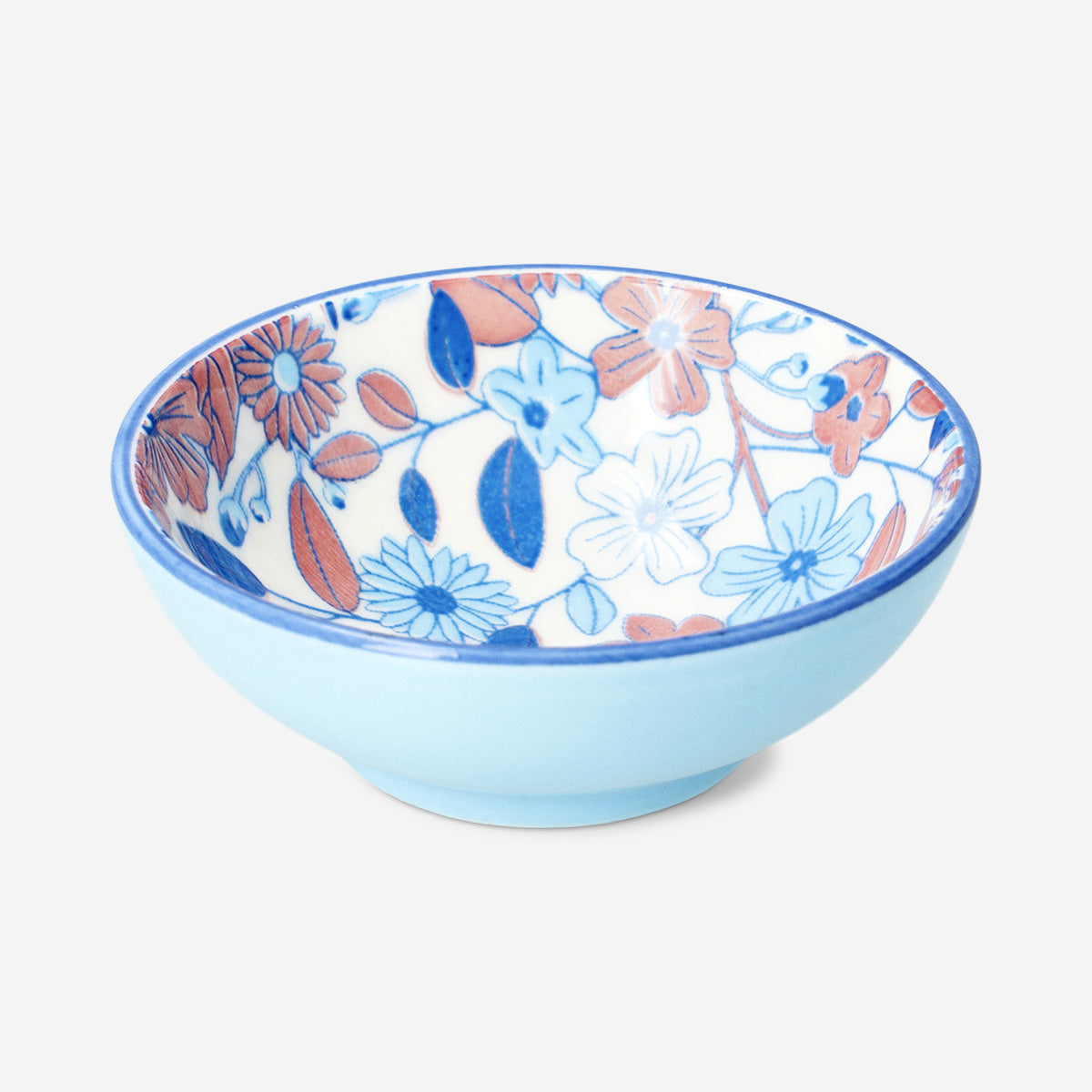 Flying Tiger Copenhagen Mavi Çiçekli Mini Seramik Kase