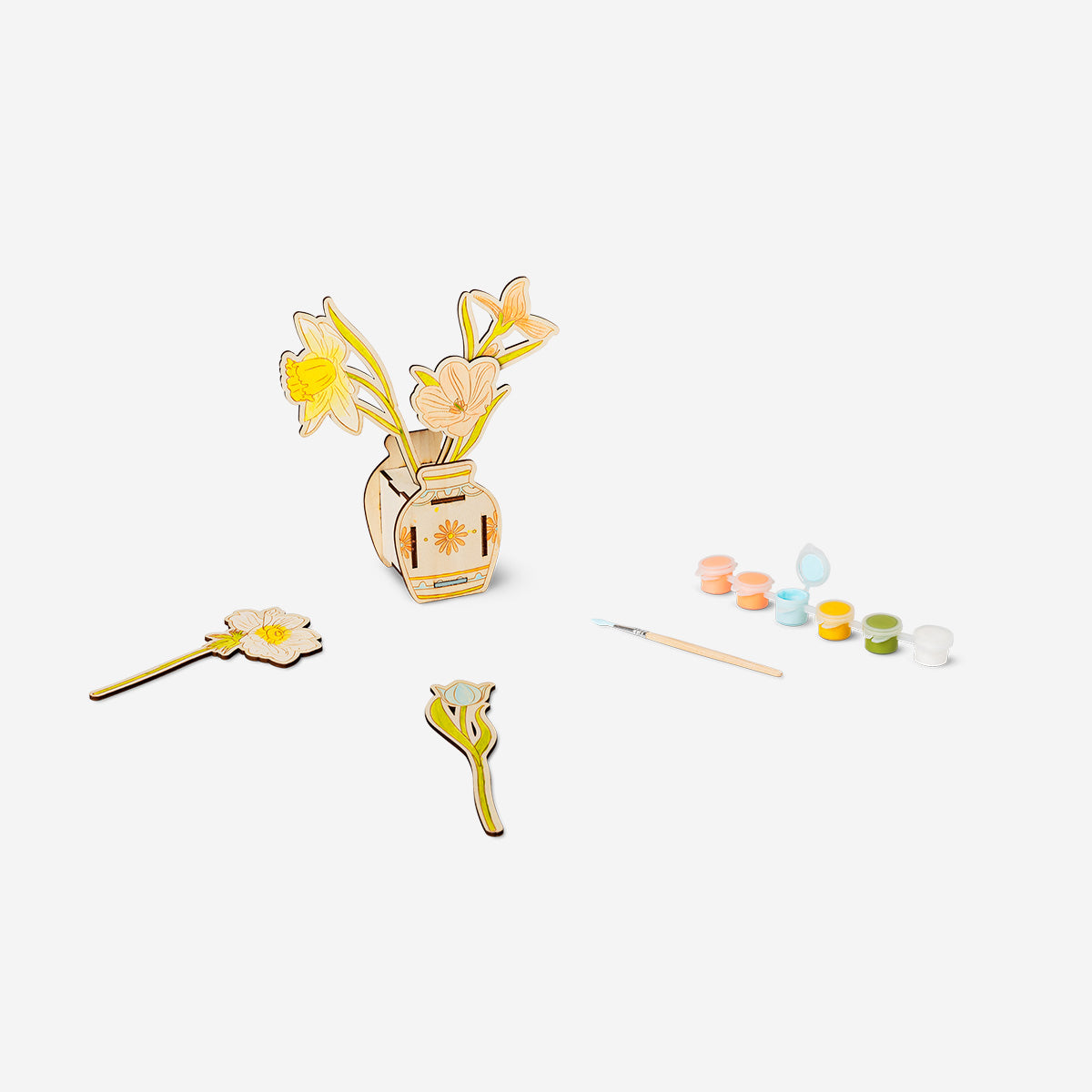 Flying Tiger Copenhagen Kendin Yap Ahşap Çiçek Buketi