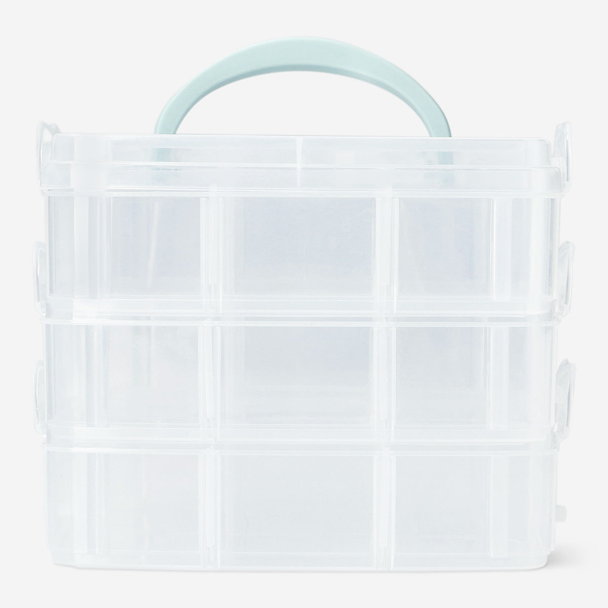 Flying Tiger Copenhagen Bölmeli Plastik Mavi Saklama Kutusu