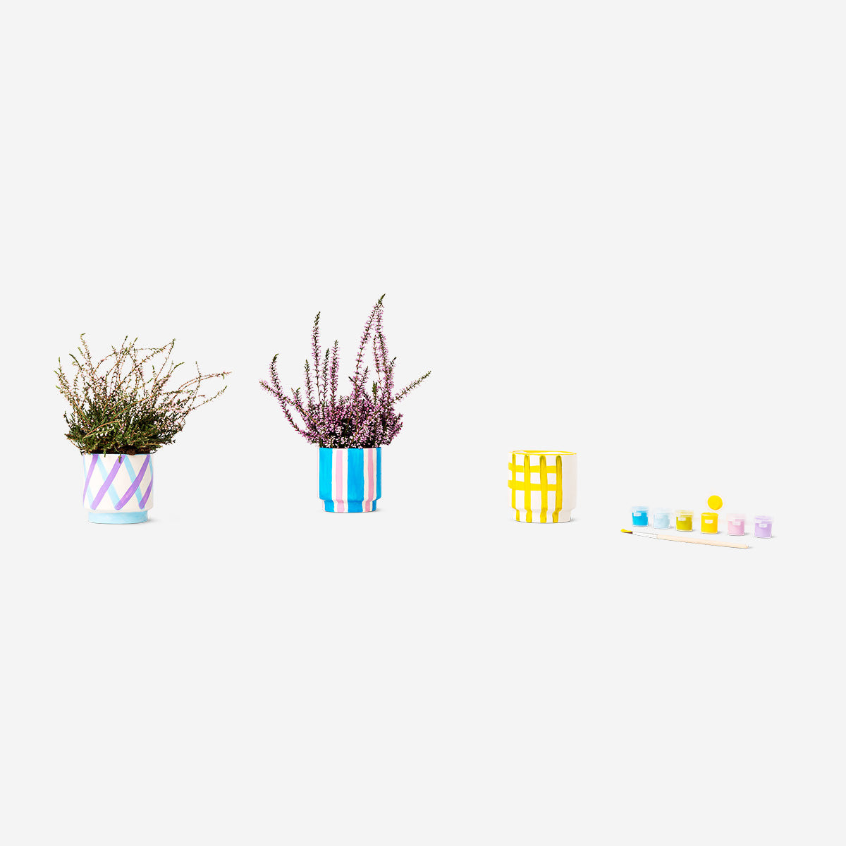 Flying Tiger Copenhagen Kendin Boya Seramik Saksı Seti