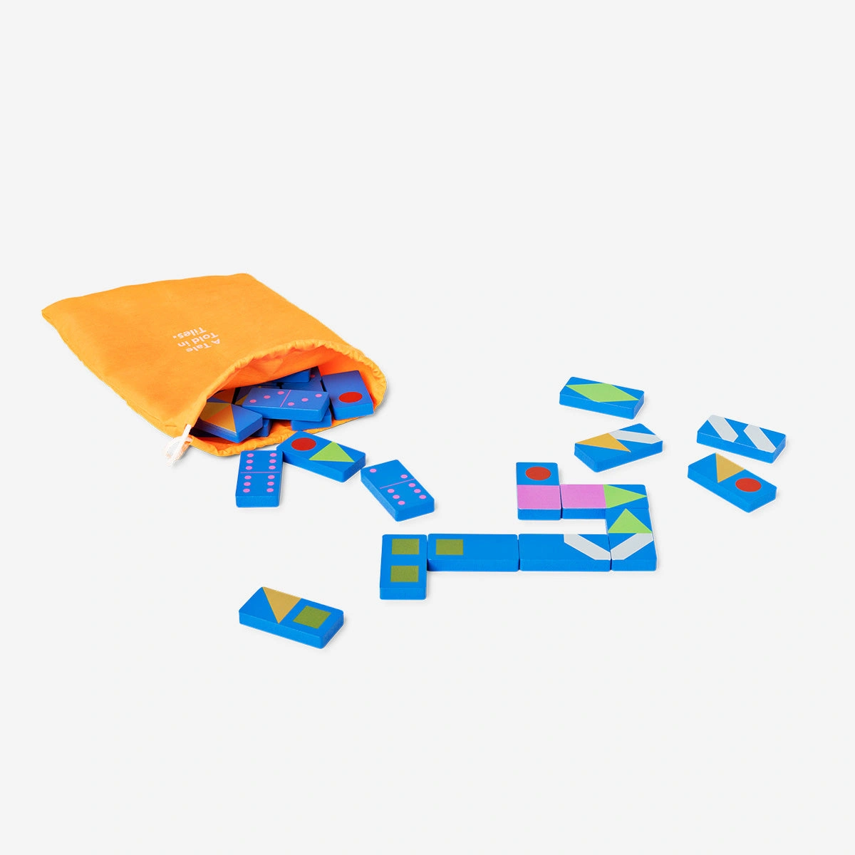 Flying Tiger Copenhagen Kitap Kutusunda Ahşap Domino Takımı