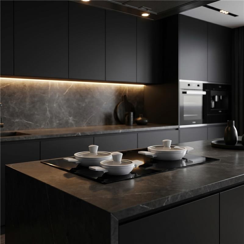 Jumbo Swiss Crystal 6 Parça Light Grey Sahan Seti