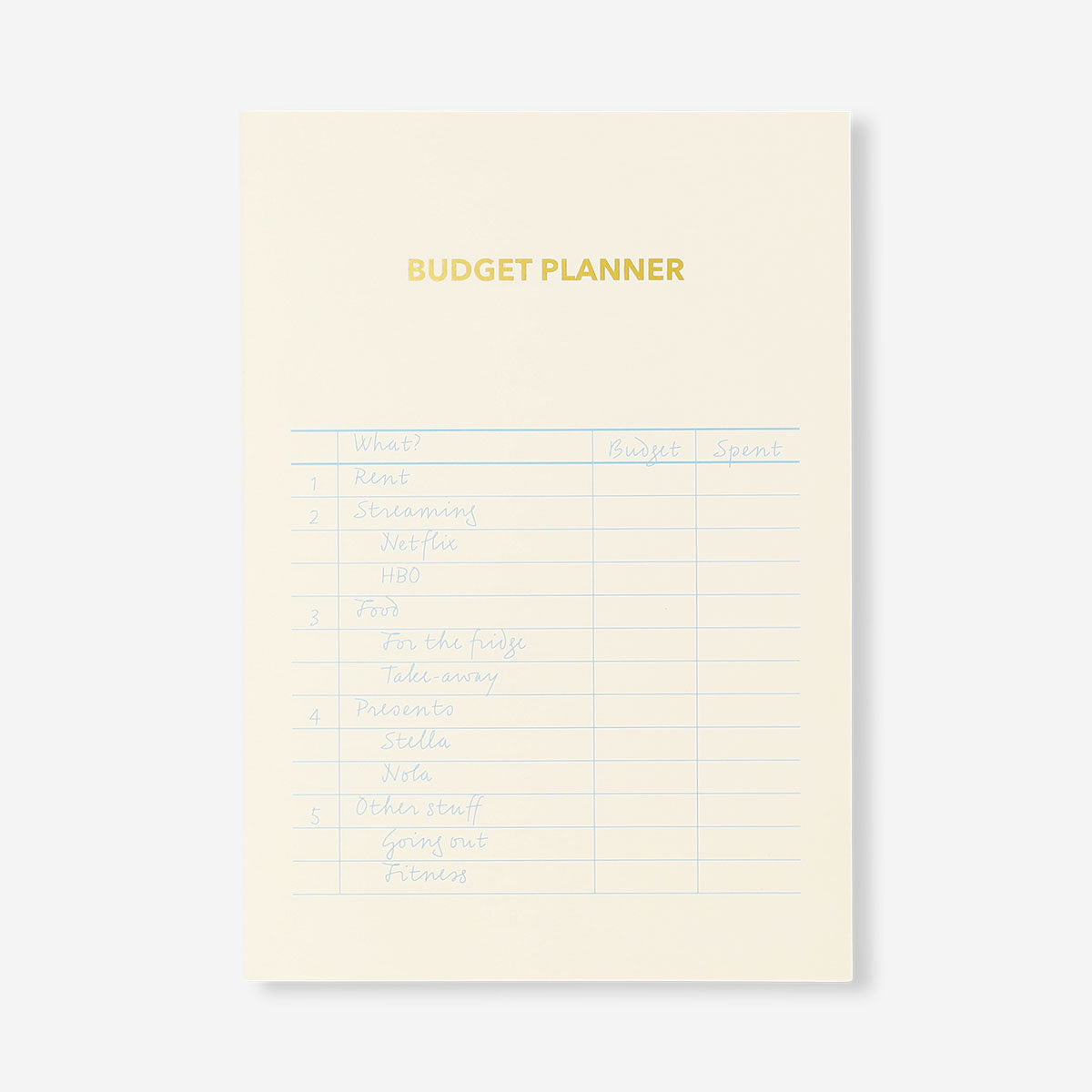 Flying Tiger Copenhagen Bütçe Planlayıcı Bej A5 Defter