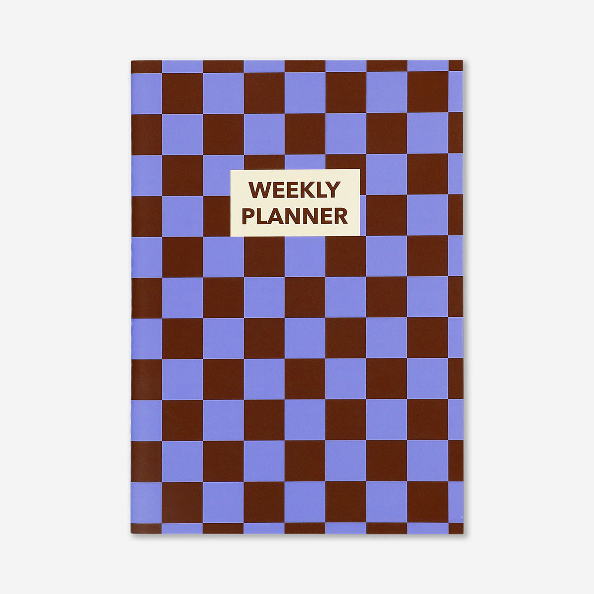Flying Tiger Copenhagen Bordo Mavi Kareli Haftalık Planlayıcı B5 Defter