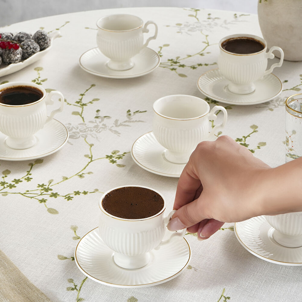 Karaca Malta 6 Kişilik Kahve Fincan Takımı 100 ml thumbnail 5