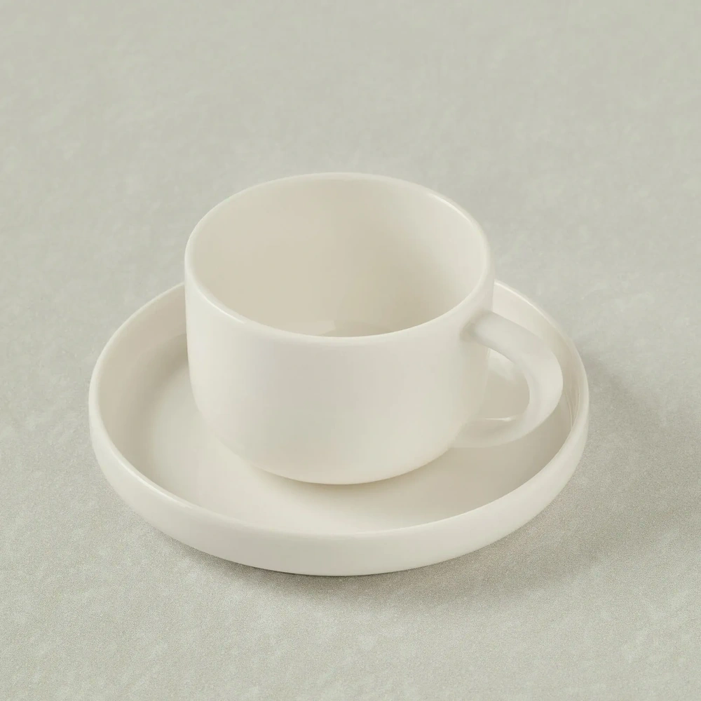 Karaca Stream Basic Line Çay Fincanı ve Tabağı 220 ml görseli 3