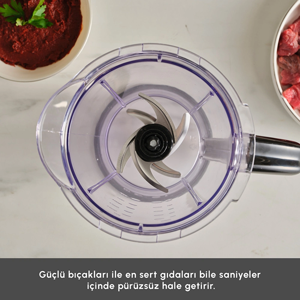Karaca Multi XXL Doğrayıcı 1000w Cream 1.5 L görseli 7