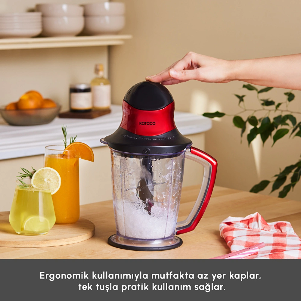 Karaca Multi XXL Doğrayıcı 1000w Imperial Red 1.5 L görseli 6