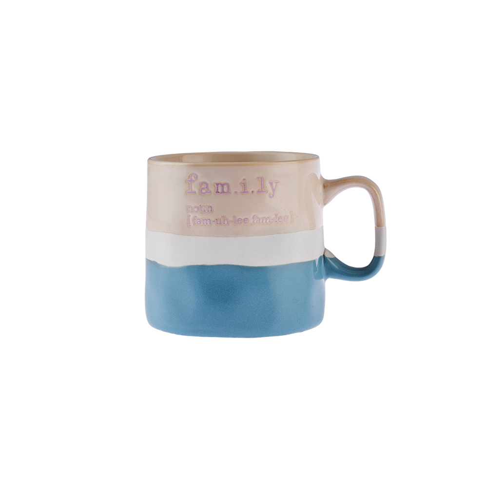Karaca Family Mavi Kupa 320 ml görseli 4