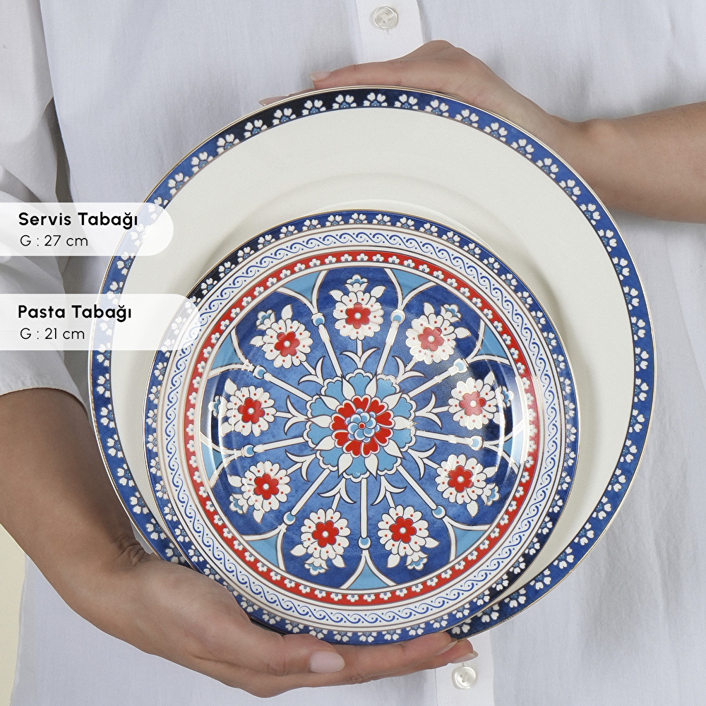 Karaca Elegance Bone Ancient 24 Parça 6 Kişilik Yemek Takımı thumbnail 6