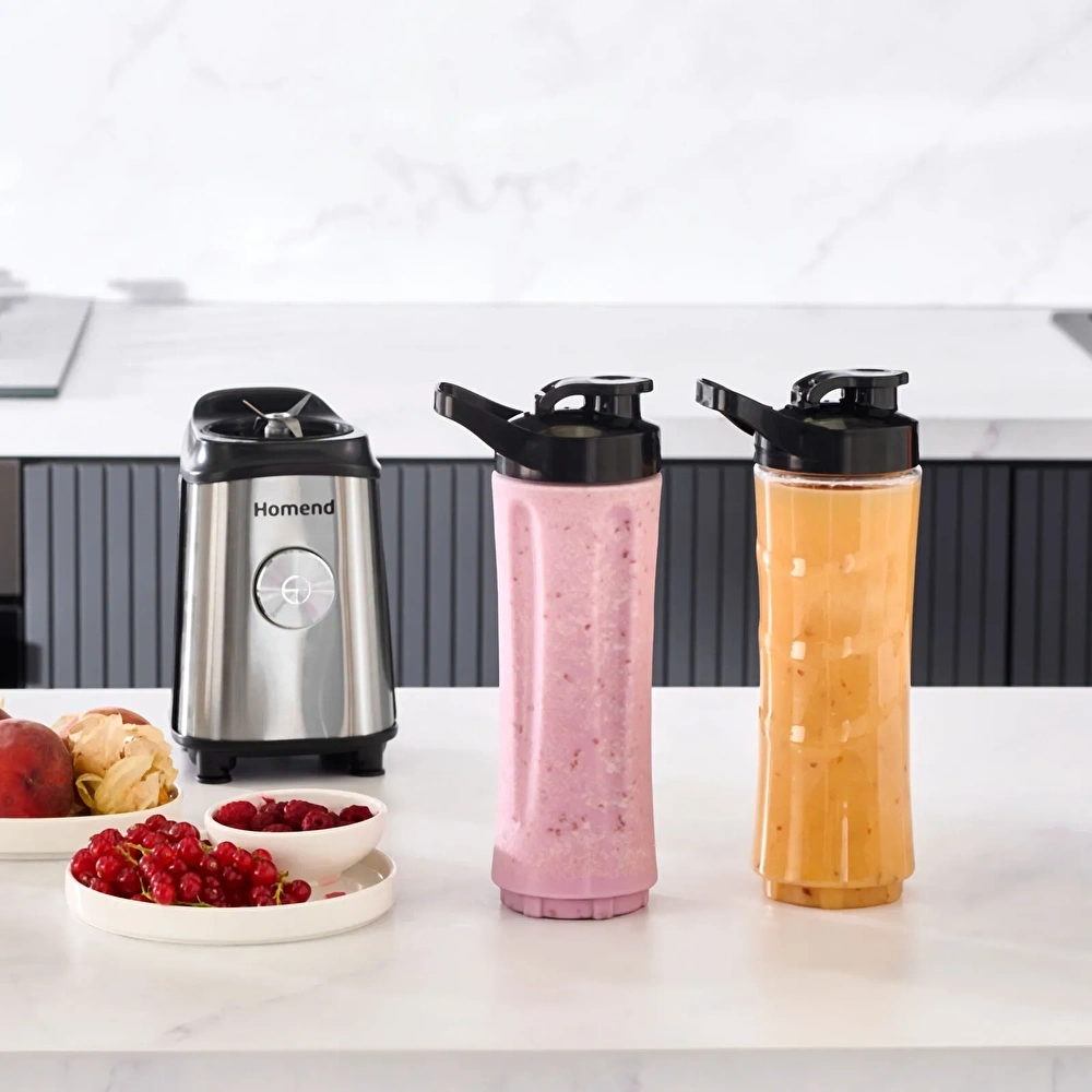 Homend Mixfresh 7010h Kişisel Smoothie Blender Inox 350W görseli 12