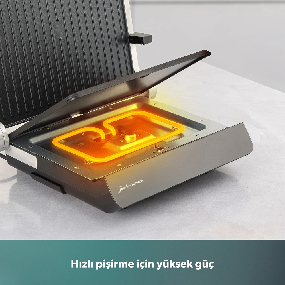 Jumbo x Homend Grilliant 1345H Tost Makinesi görseli 8