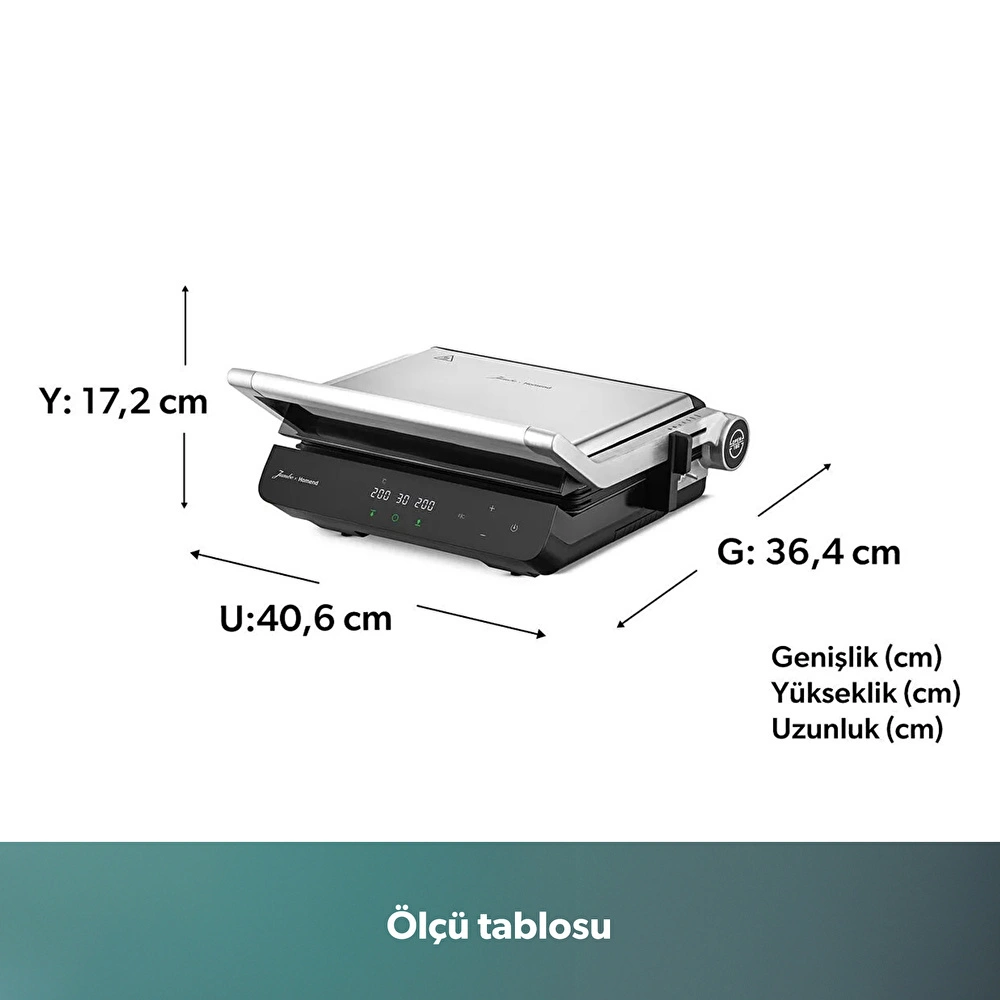 Jumbo x Homend Grilliant 1345H Tost Makinesi görseli 3