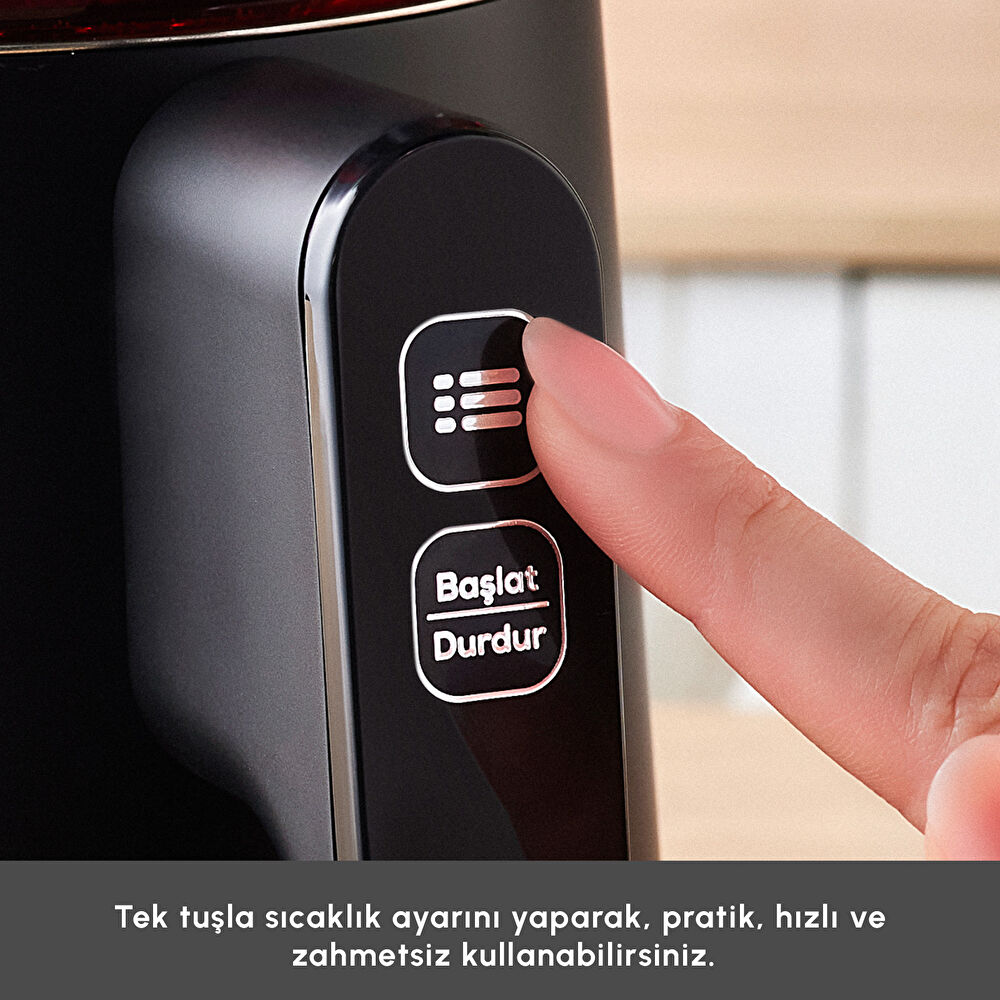 Karaca Cool Touch 1502 Çift Cidarlı Dijital Ekran Çay Makinesi Black thumbnail 6