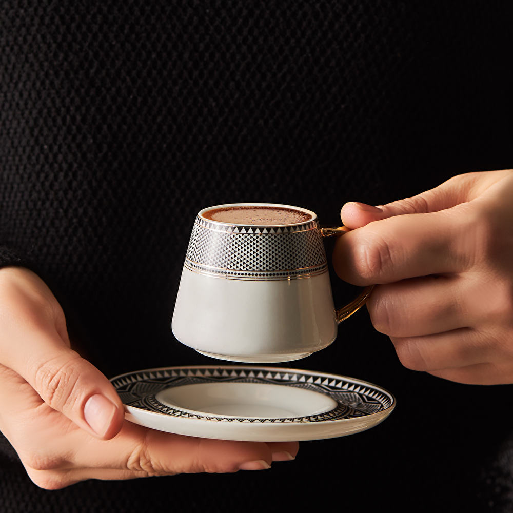 Karaca Globe 6 Kişilik Kahve Fincan Takımı 80 ml thumbnail 6