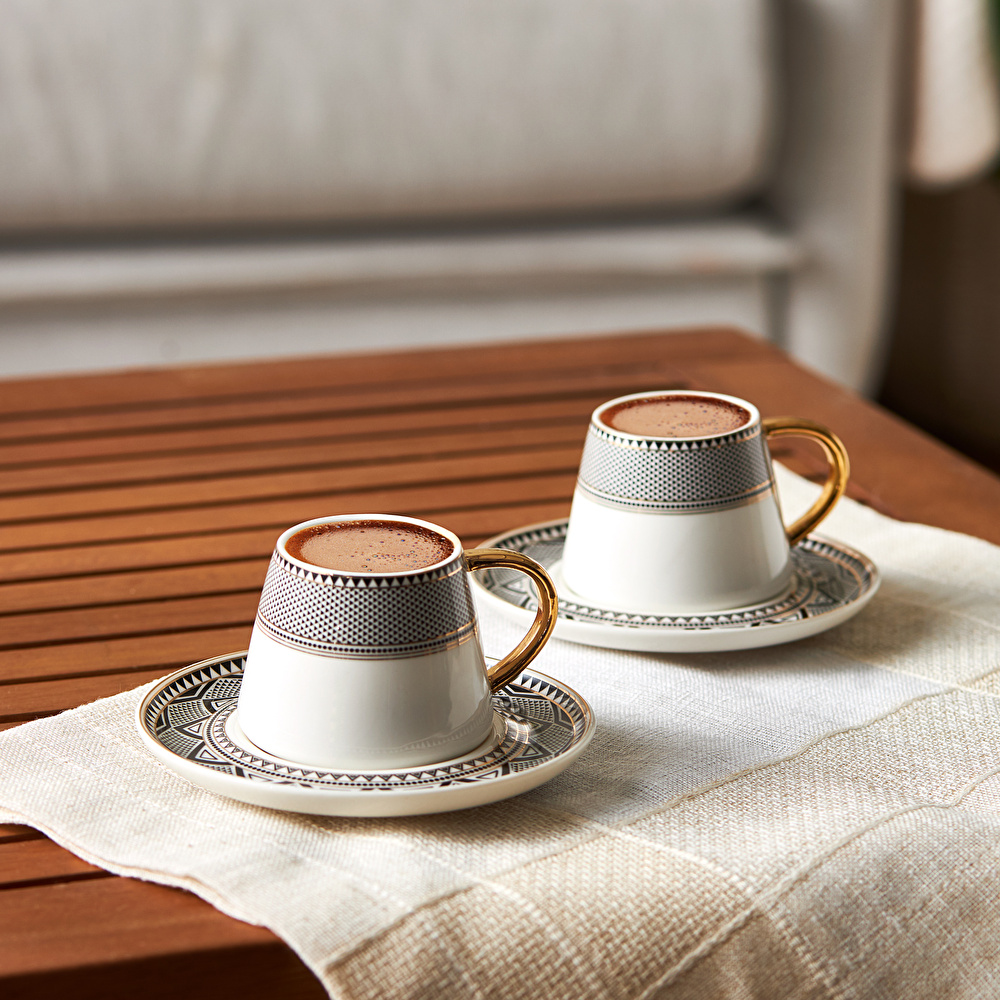 Karaca Globe 6 Kişilik Kahve Fincan Takımı 80 ml thumbnail 4