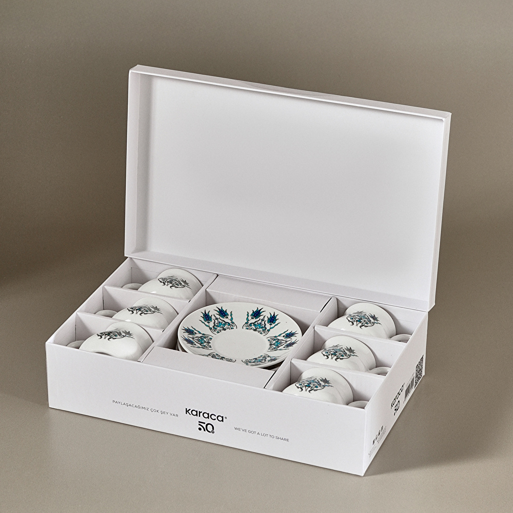 Karaca Bursa 6 Kişilik Kahve Fincanı Takımı 90 ml thumbnail 5