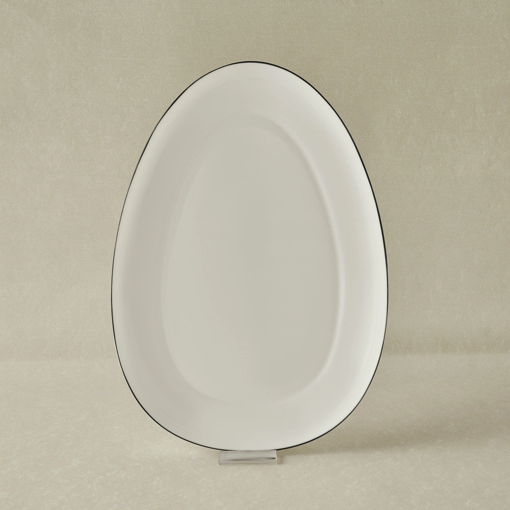 Karaca Agata Opal Cam Kayık Tabak 33 Cm görseli 1