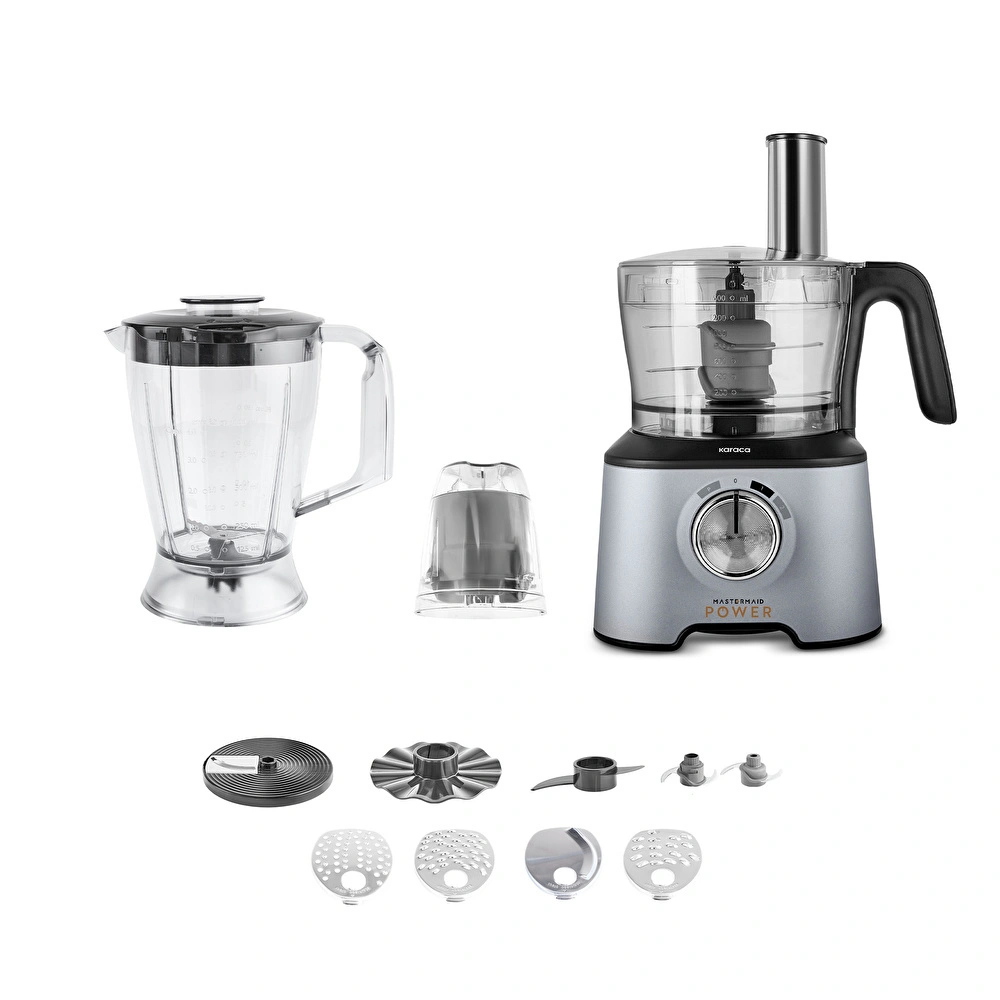 Karaca Mastermaid Power Multifunctional 10 in 1 Mutfak Robotu Silver görseli 1