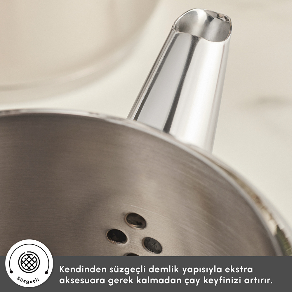 Karaca New Mani Midi Boy Çaydanlık Takımı görseli 5