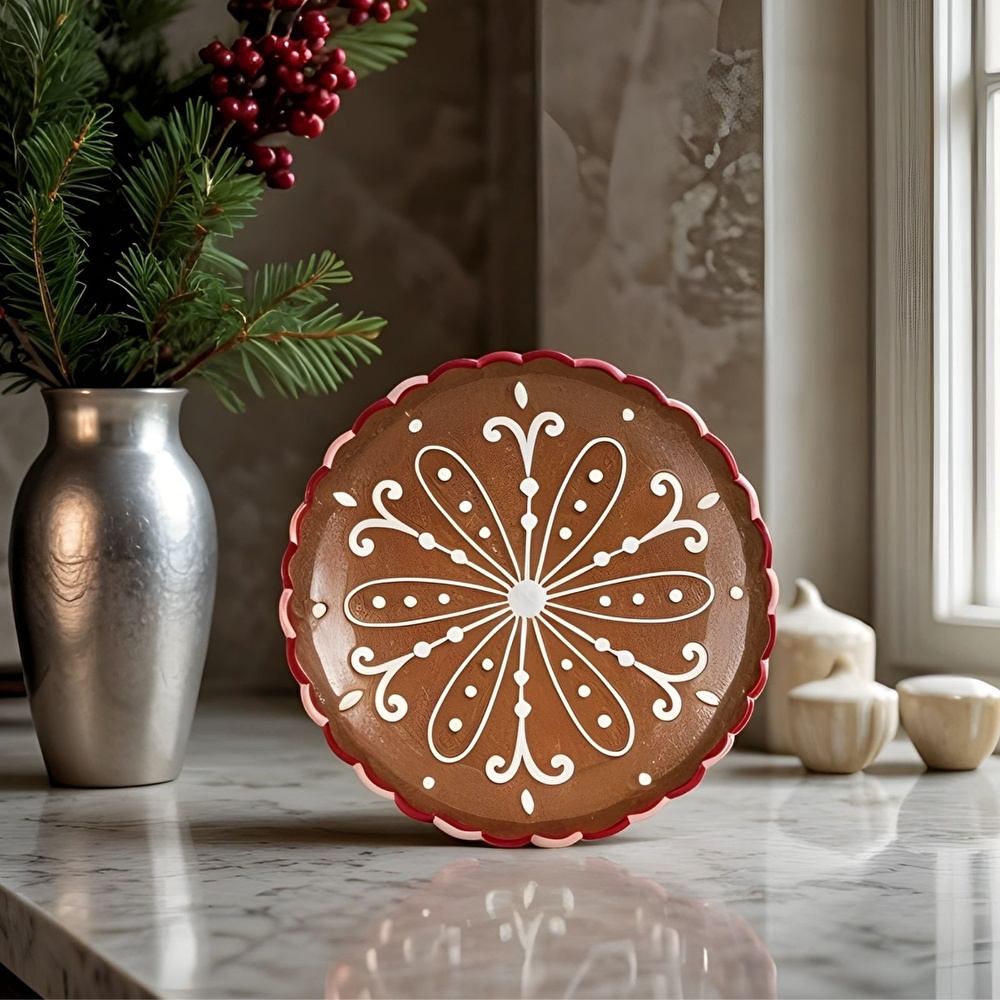 Karaca New Year Yılbaşı Gingerbread Servis Tabağı 30 Cm görseli 2