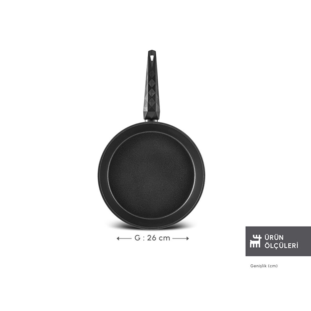 Karaca Biodiamond Antibakteriyel Kulp Tava 26 Cm thumbnail 2