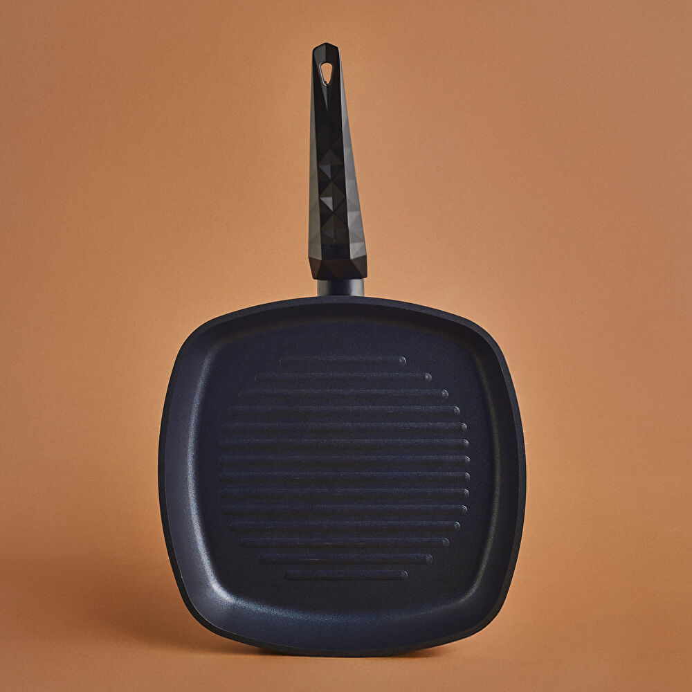 Karaca Biodiamond Antibakteriyel Kulp Grill Tava 28 Cm