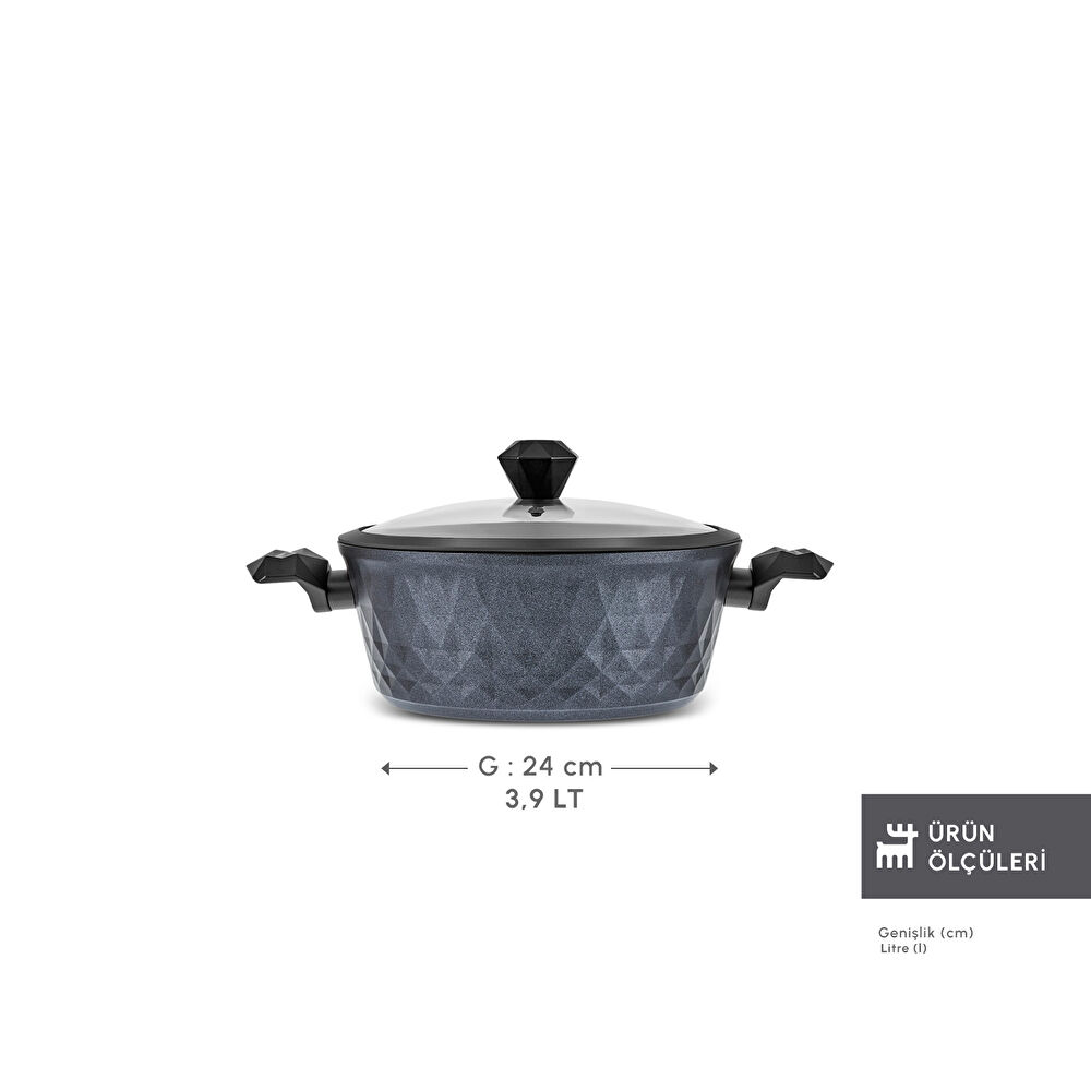 Karaca Biodiamond Antibakteriyel Kulp Tencere 24 Cm thumbnail 4