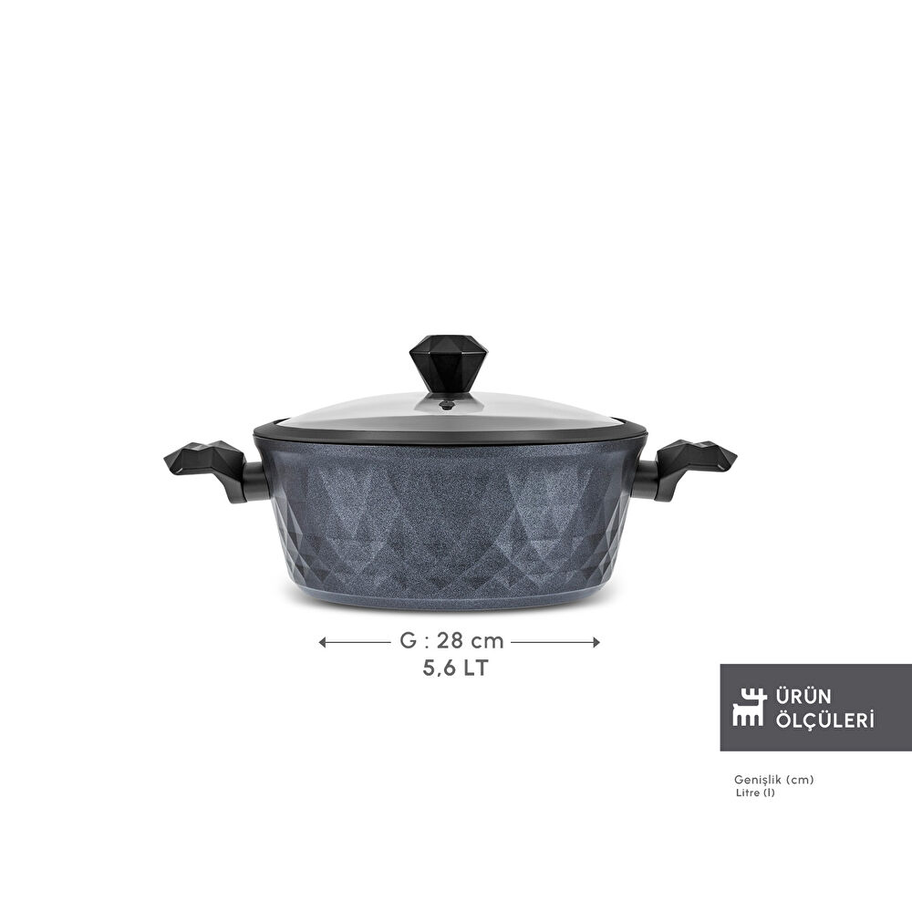 Karaca Biodiamond Antibakteriyel Kulp Tencere 28 Cm thumbnail 4