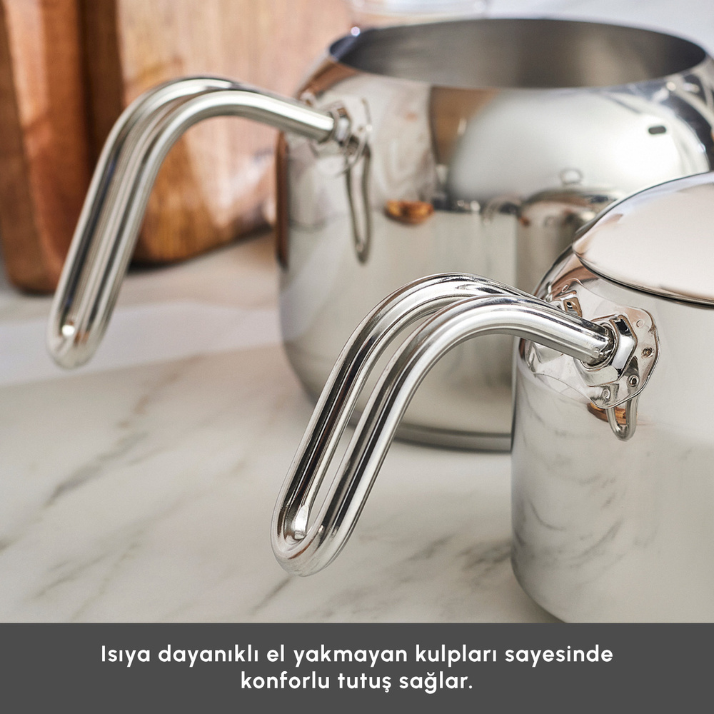 Karaca Urban İndüksiyon Tabanlı Midi Çaydanlık Takımı görseli 6