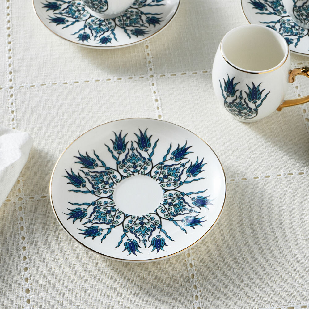 Karaca İznik 6 Kişilik Kahve Fincan Takımı 80 ml thumbnail 5