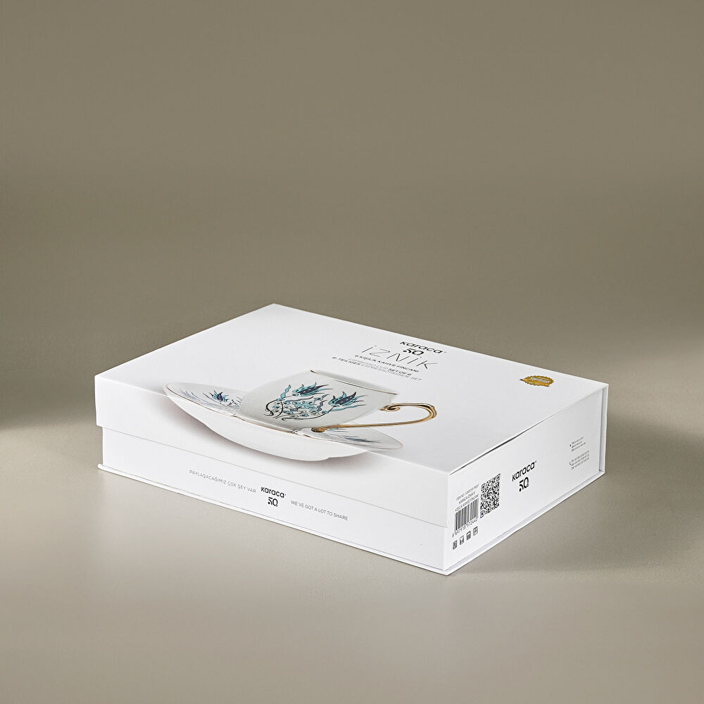 Karaca İznik 6 Kişilik Kahve Fincan Takımı 80 ml thumbnail 7